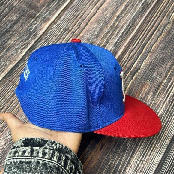 New York Giants Flat Bill Snapback Ball Cap Men’s Hat Football Holiday Christmas - Picture 3 of 6